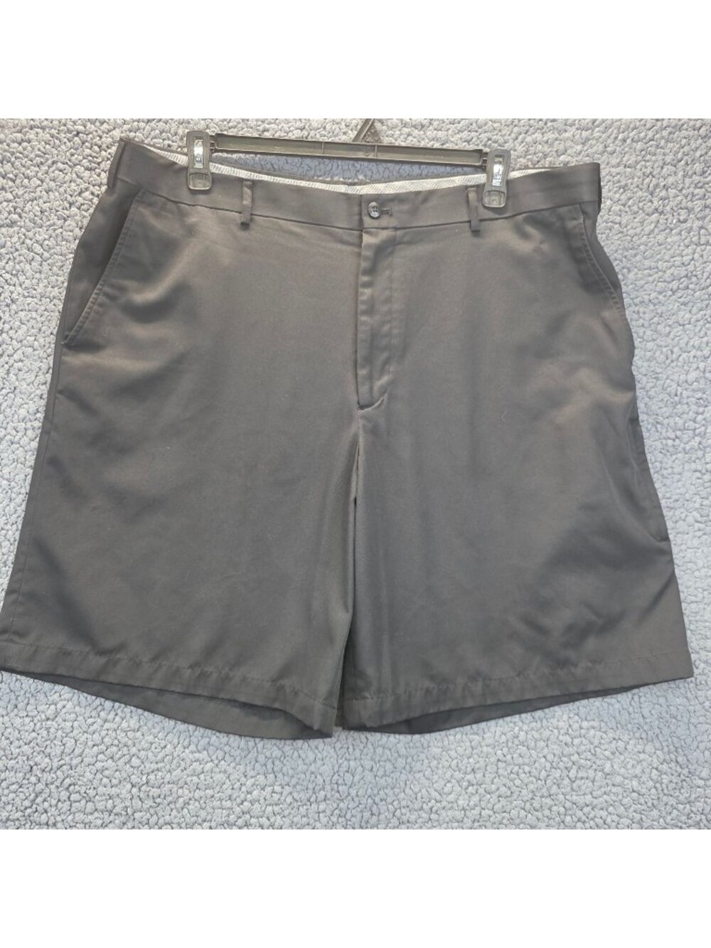 Walter Hagen Flat Front Shorts Mens Size W42 Black Vacations Country Club Golf